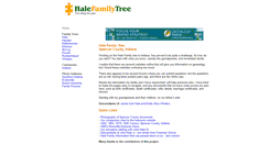 Desktop Screenshot of halefamilytree.com