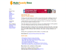 Tablet Screenshot of halefamilytree.com